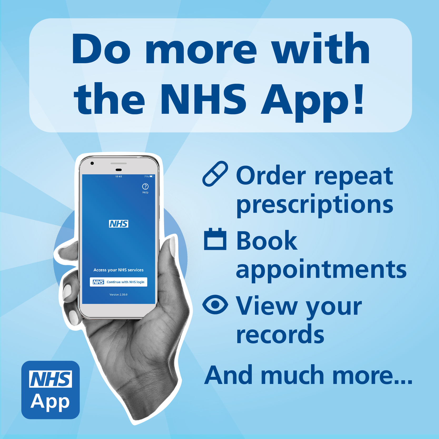 Do more with the NHS App!
